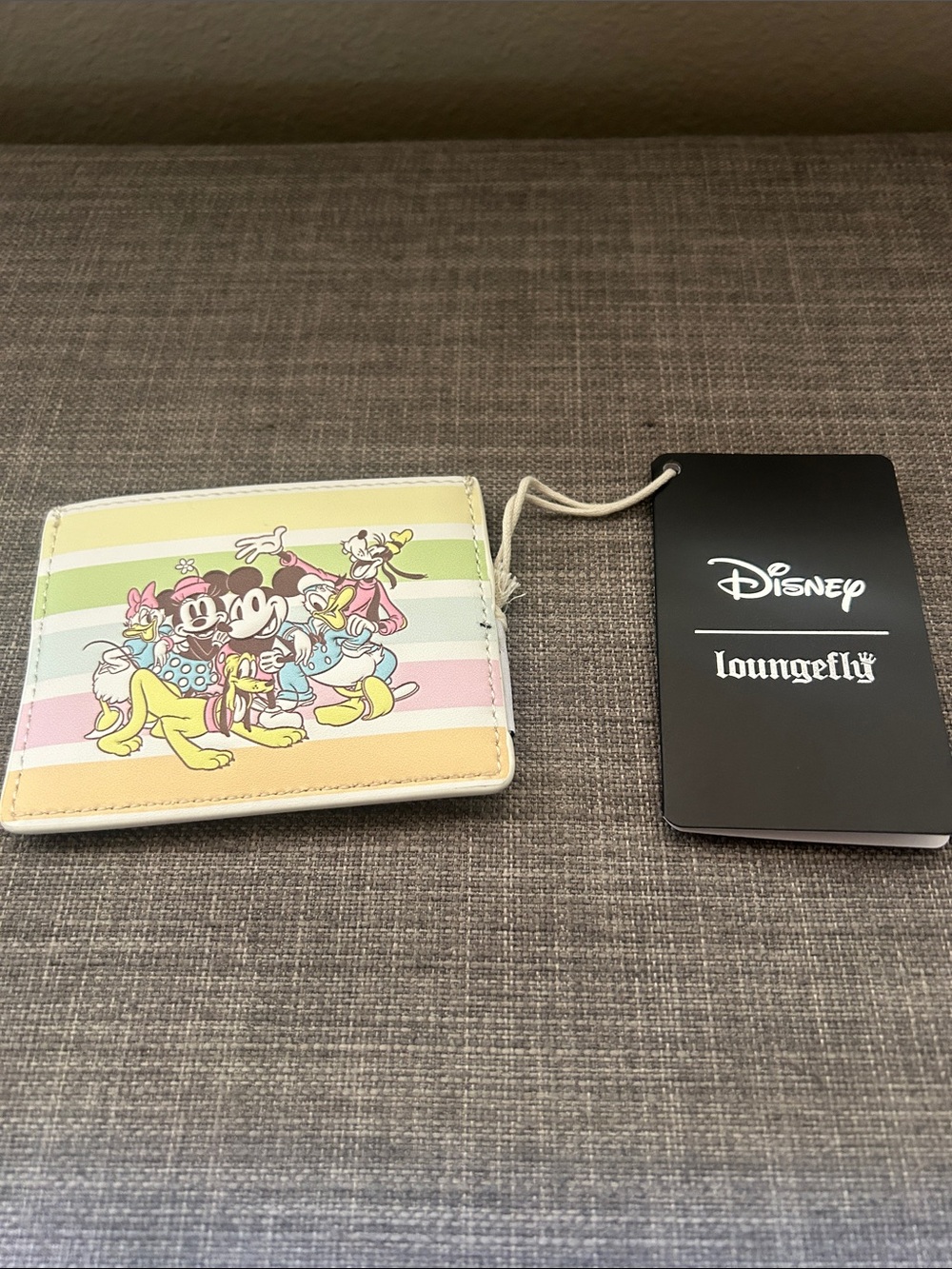 Loungefly Disney Mickey & Friends Rainbow Stripe Cardholder